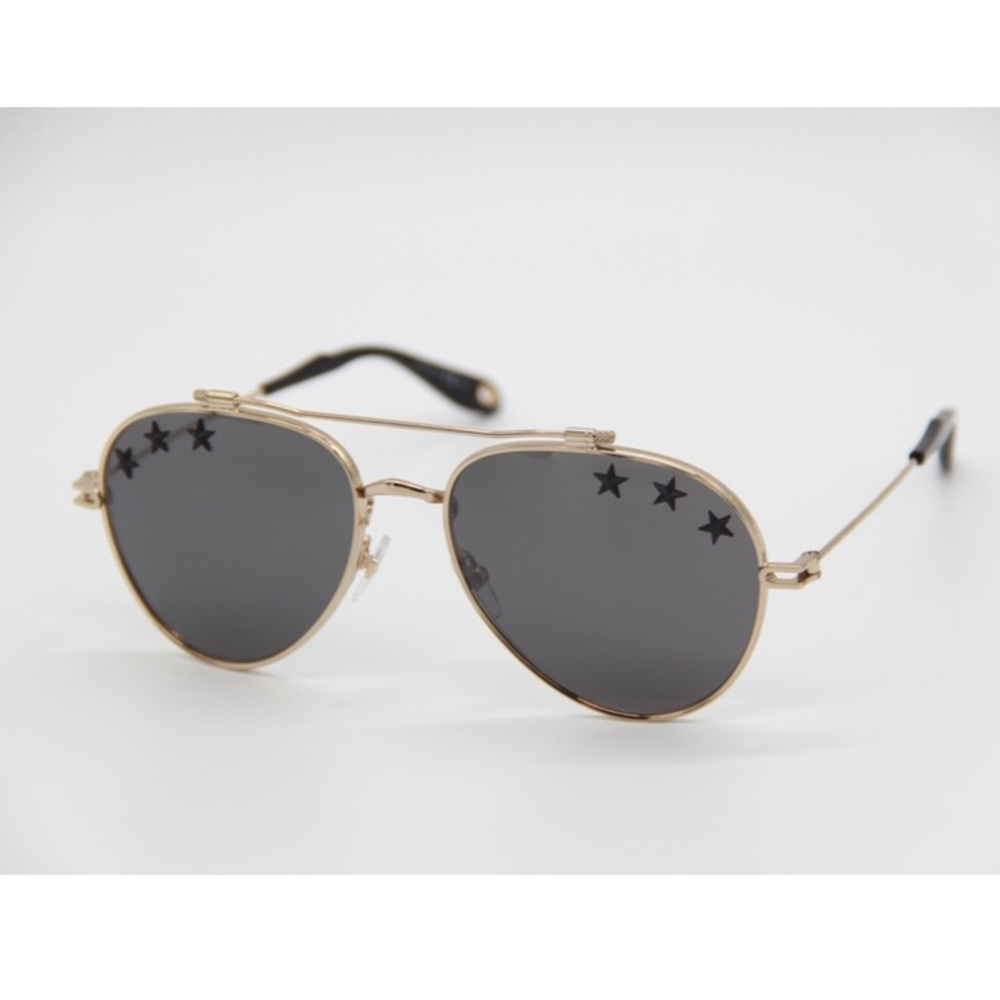 NEW GIVENCHY AVIATOR SUNGLASSES GV7057/STARS J5G GOLD AVIATOR GIVENCHY GV 7057/S - Picture 5 of 15